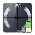 Bluetooth Smart Body Fat Scale 396 lbs Schwarz